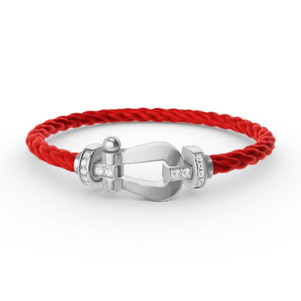 [Vera Jewelry]FORCE LARGE HORSESHOE HALF DIAMOND BRACELET SILVER