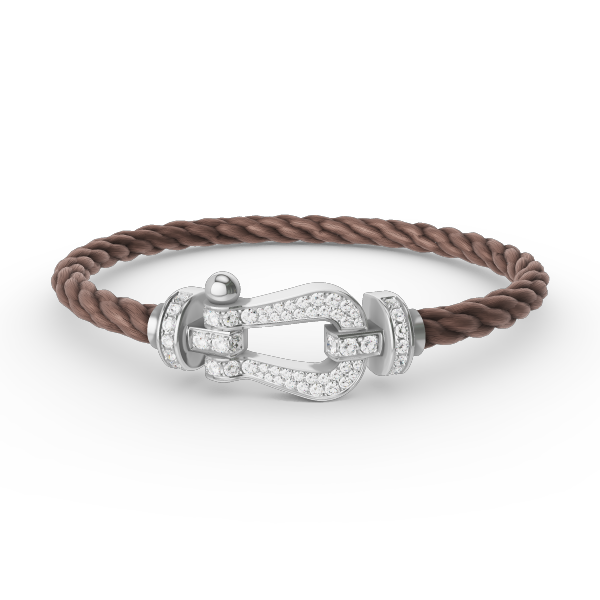 [Vera Jewelry]FORCE LARGE HORSESHOE FULL DIAMOND BRACELET SILVER