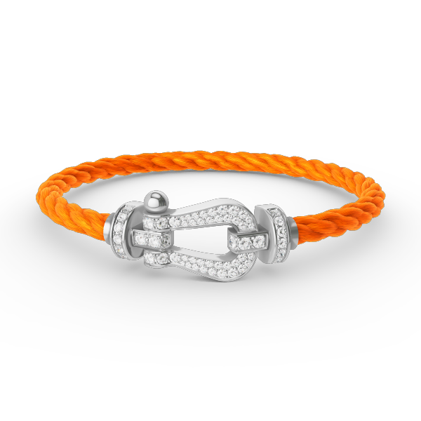 [Vera Jewelry]FORCE LARGE HORSESHOE FULL DIAMOND BRACELET SILVER