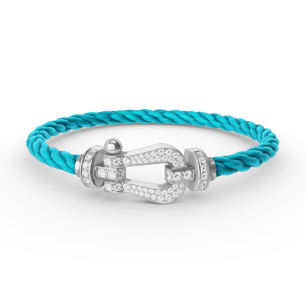 [Vera Jewelry]FORCE LARGE HORSESHOE FULL DIAMOND BRACELET SILVER