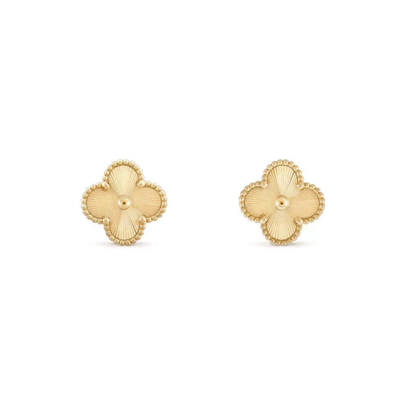 [Vera  Jewelry]CLOVER MEDIUM 1 MOTIFS LASER EARRINGS