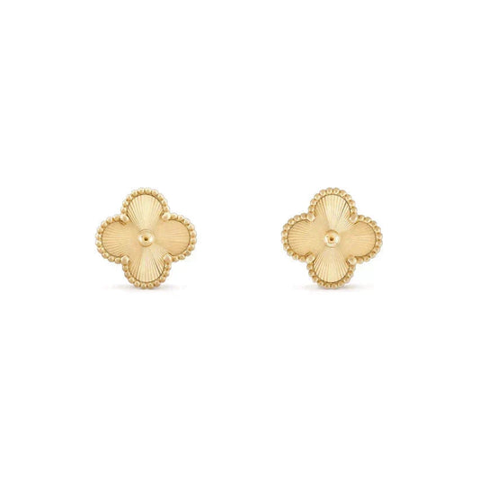 [Vera  Jewelry]CLOVER MEDIUM 1 MOTIFS LASER EARRINGS
