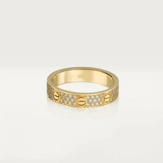 [Vera  Jewelry]LOVE RING 3.6MM DIAMOND PAVED
