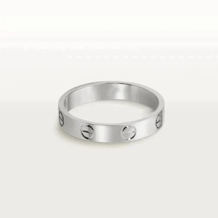 [Vera  Jewelry]LOVE RING 4MM 1 DIAMOND SILVER
