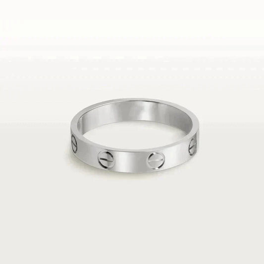[Vera  Jewelry]LOVE RING 4MM 1 DIAMOND SILVER