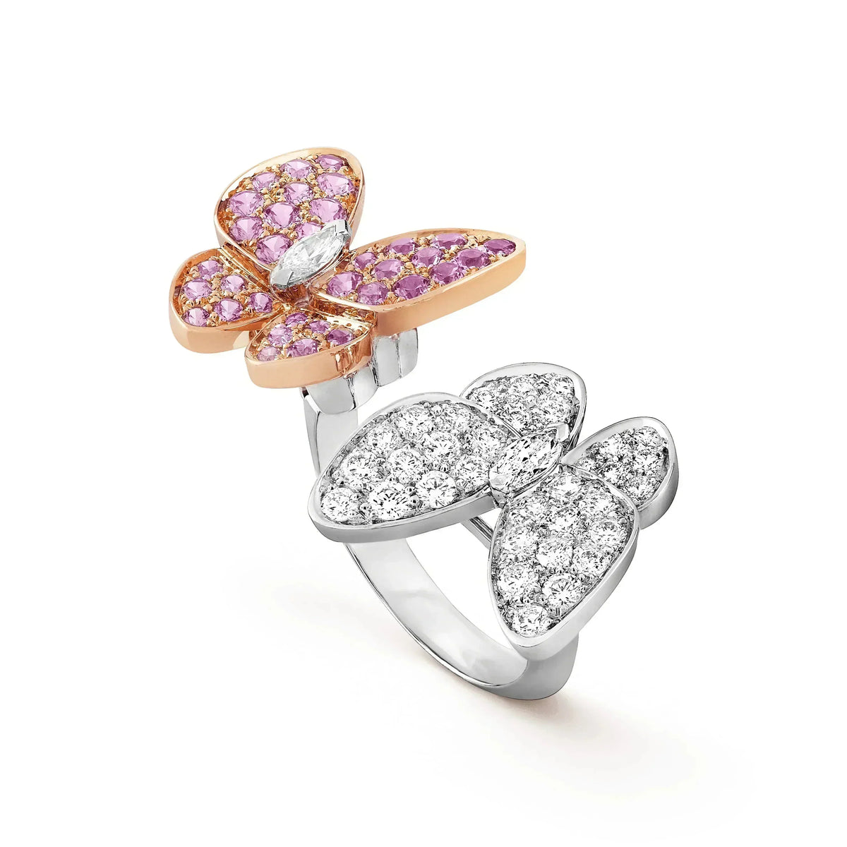 [Vera  Jewelry]TWIN BUTTERFLY DIAMOND RING