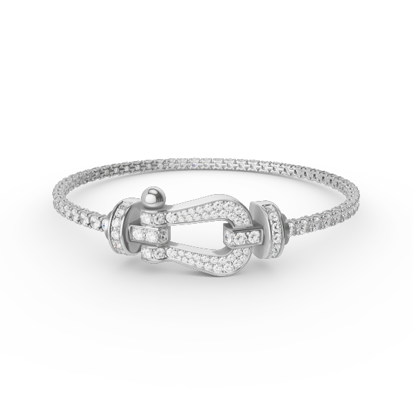 [Vera Jewelry]FORCE  LARGE HORSESHOE FULL DIAMOND TENNIS BRACELET