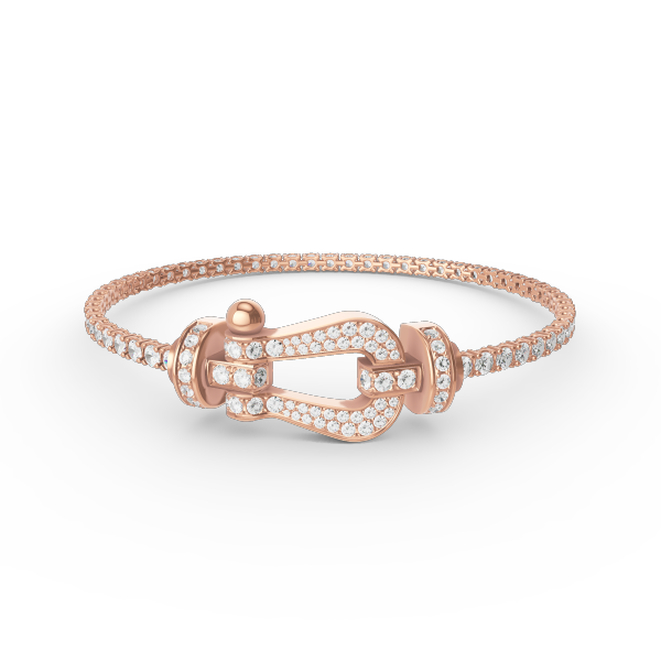 [Vera Jewelry]FORCE  LARGE HORSESHOE FULL DIAMOND TENNIS BRACELET