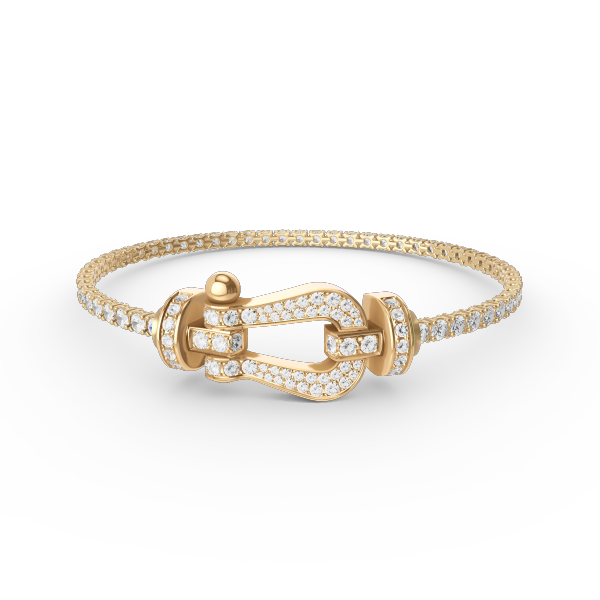 [Vera Jewelry]FORCE  LARGE HORSESHOE FULL DIAMOND TENNIS BRACELET