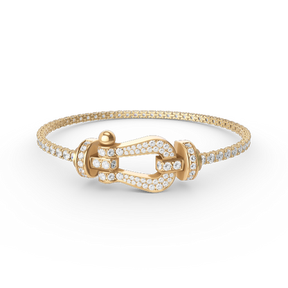 [Vera Jewelry]FORCE  LARGE HORSESHOE FULL DIAMOND TENNIS BRACELET