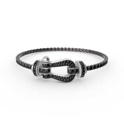 [Vera Jewelry]FORCE  LARGE HORSESHOE FULL DIAMOND TENNIS BRACELET